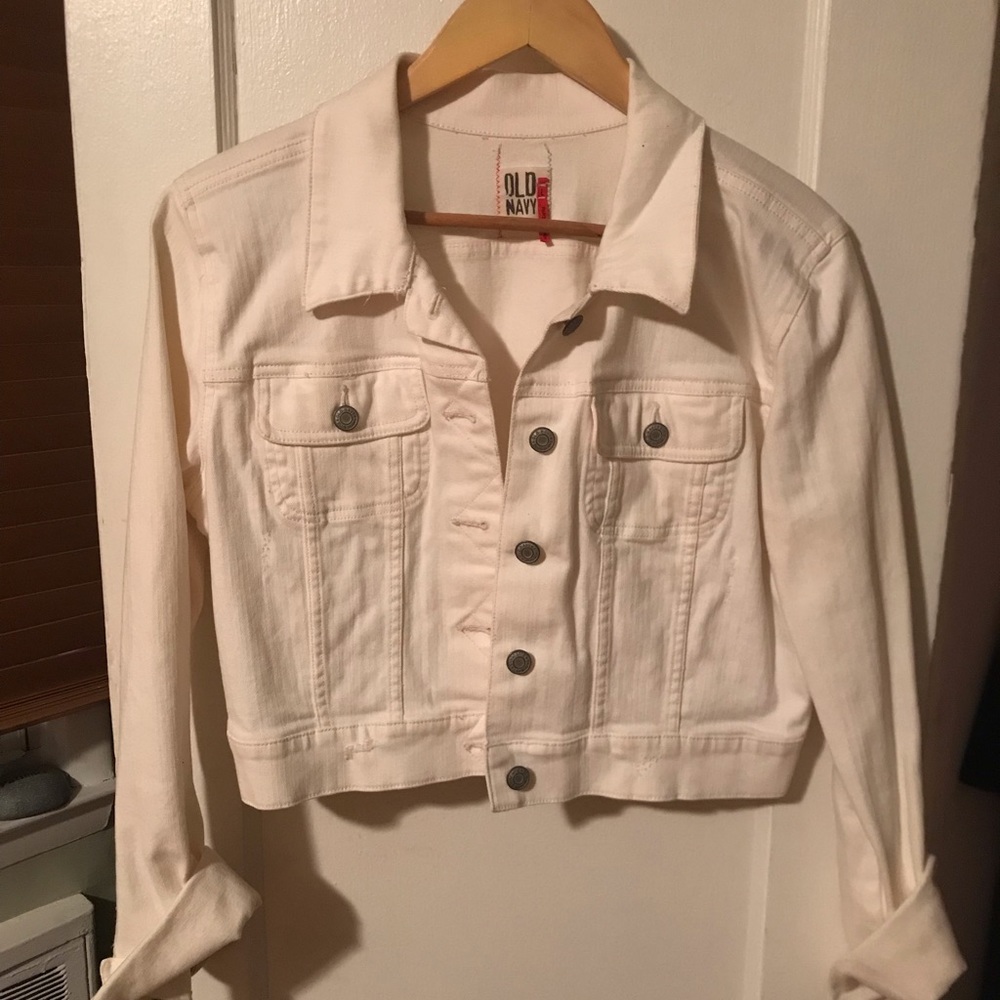 White denim jacket